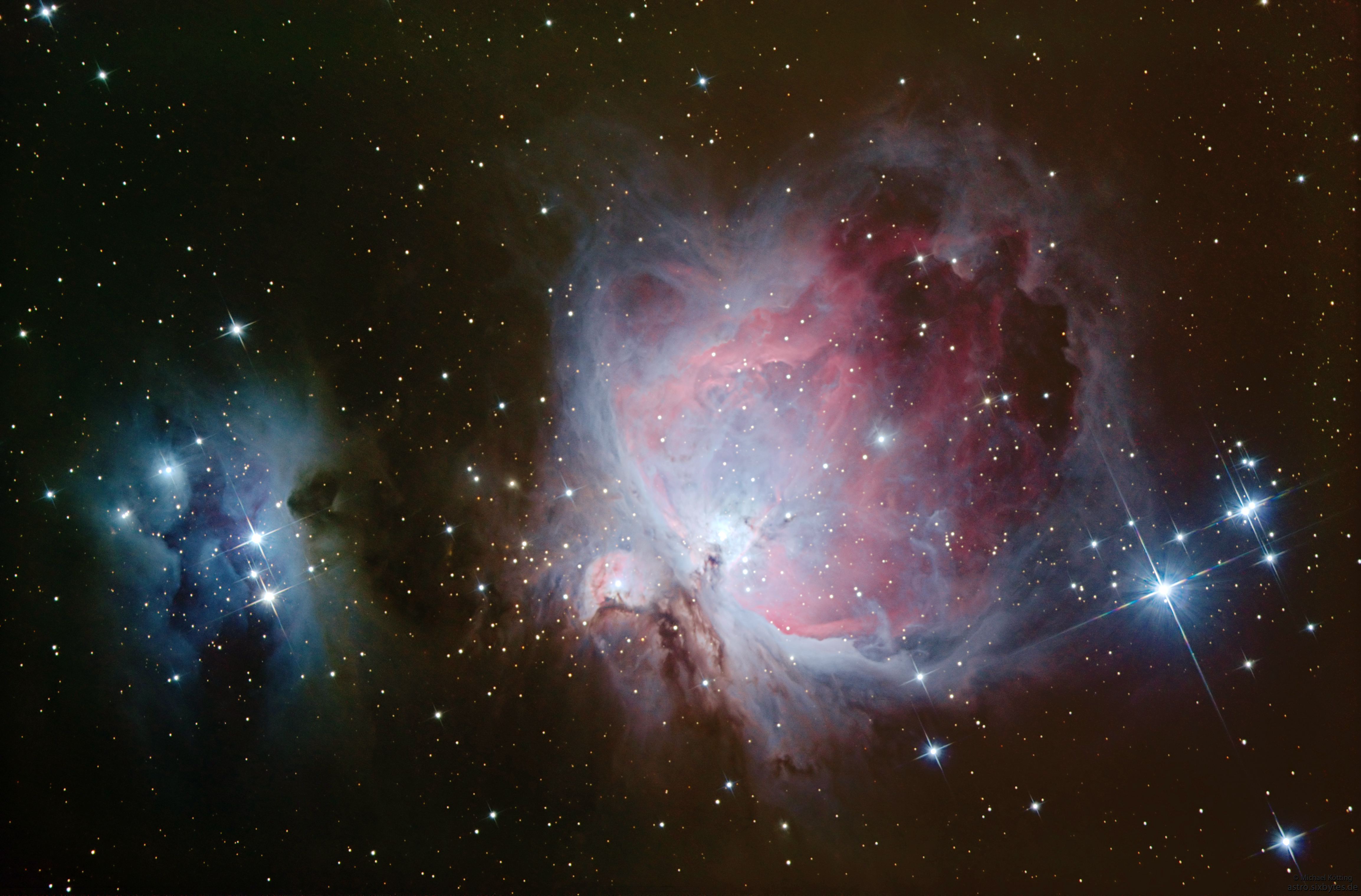 M 42 und NGC 1977 - Großer Nebel in Orion mit Running Man